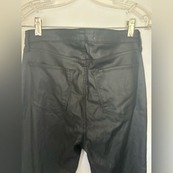 Abercrombie the super skinny ankle high rise curve love black coated jean size 8 - Picture 8 of 8